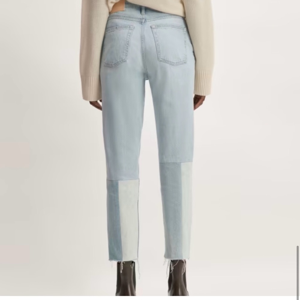 Everlane Blue Ankle , the 90’s cheeky jeans Patchwork Design - Picture 2 of 12